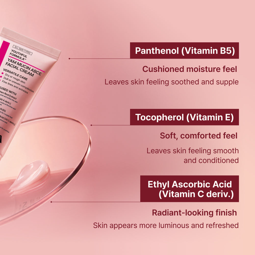 NIDA Youthful Formula™ Yam Mucin  ABCE Facial Cream