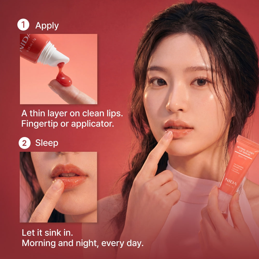 NIDA Retinol Glowy Lip Serum