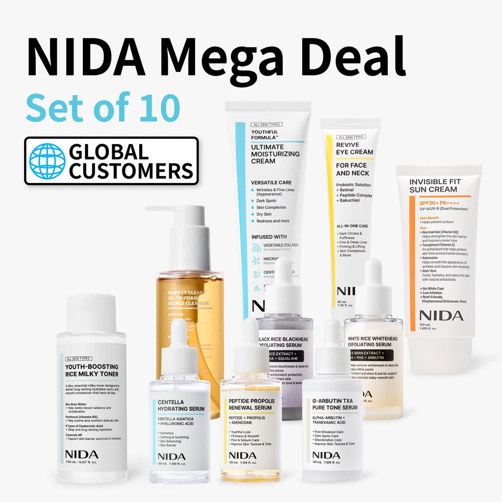 NIDA Mega Deal Skincare Set of 10 (Global)
