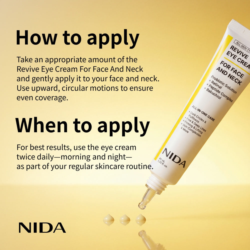 NIDA Revive Eye Cream For Face And Neck