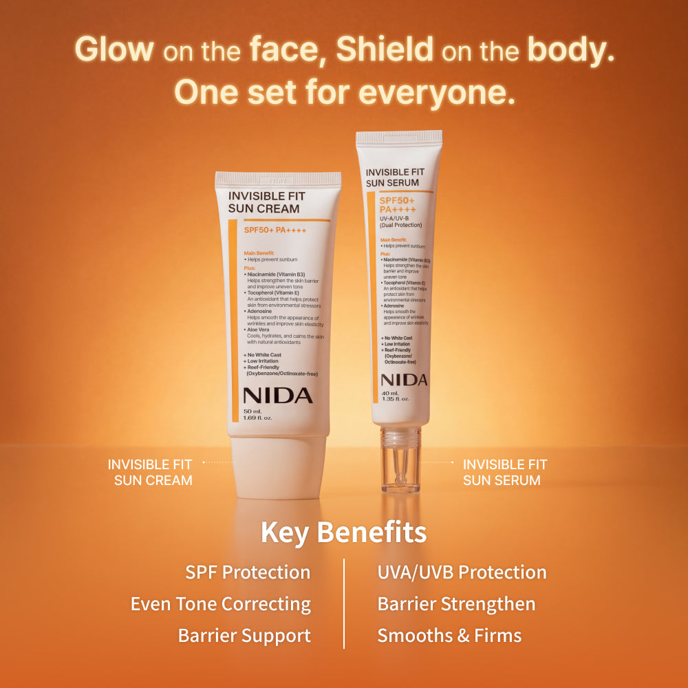 NIDA Invisible Fit Sun Duo (Serum & Cream) (Global)