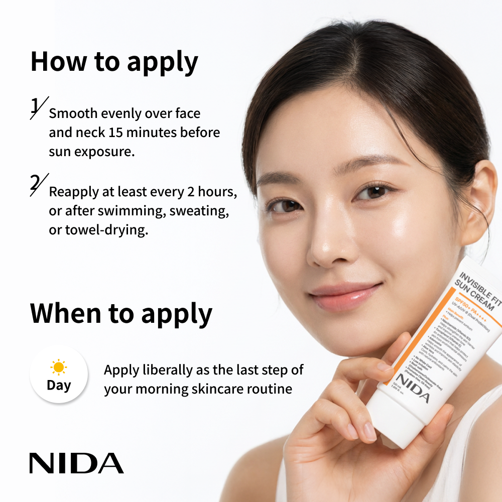 NIDA Invisible Fit Sun Cream for Face & Body