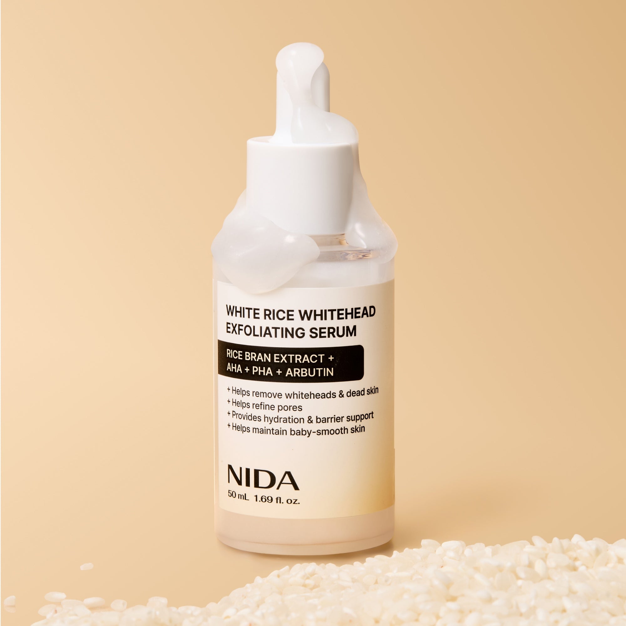 NIDA White Rice Whitehead Exfoliating Serum