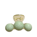 Pinza tres esferas verde