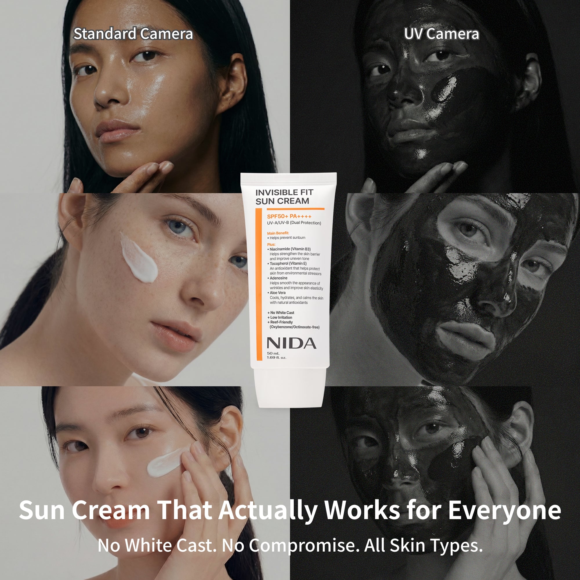 NIDA Invisible Fit Sun Cream for Face & Body